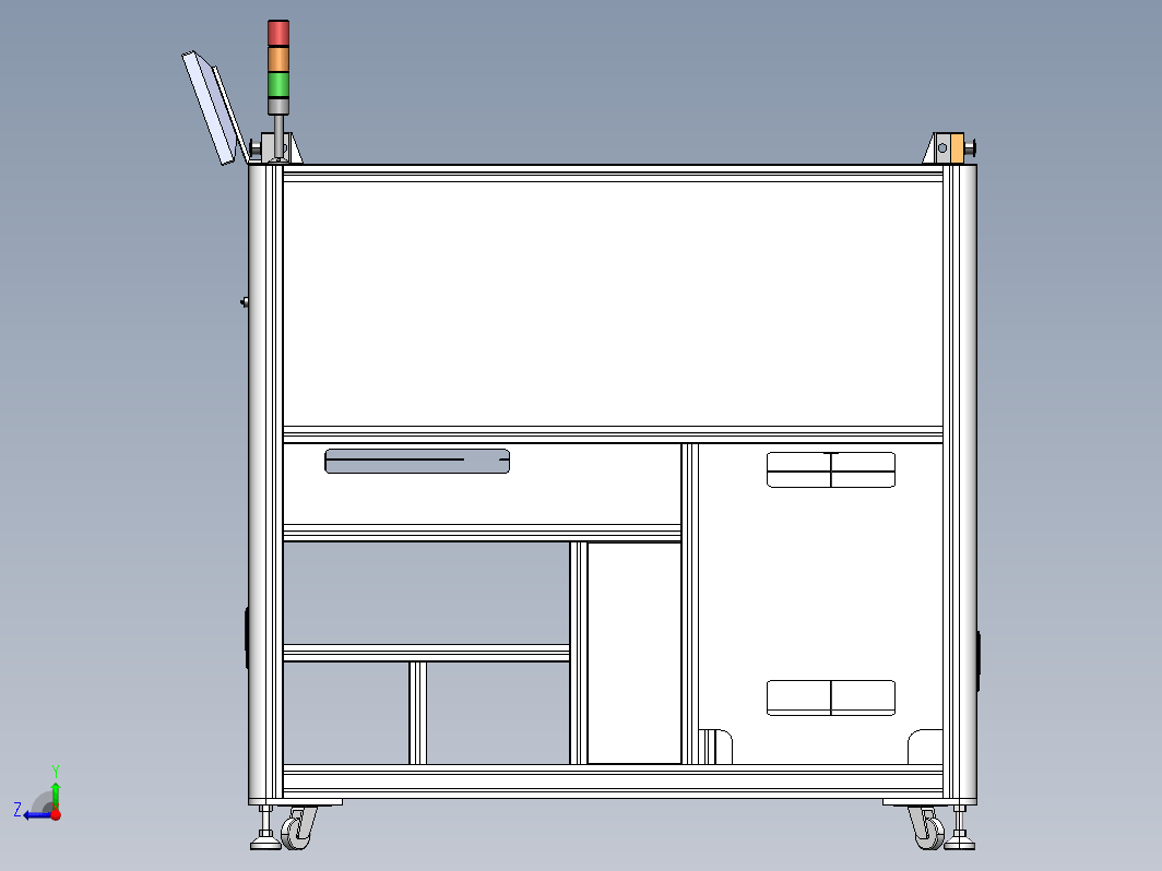 铝型材机架钣金造型-44