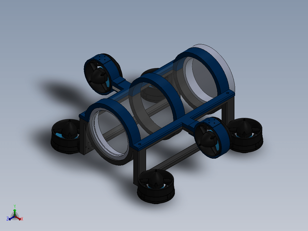 水下无人机结构 AUV Smart Drone