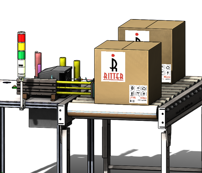 Labeling System with conveyor带输送机的标签系统