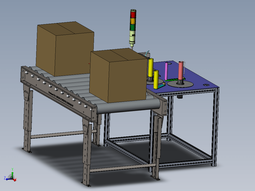 Labeling System with conveyor带输送机的标签系统