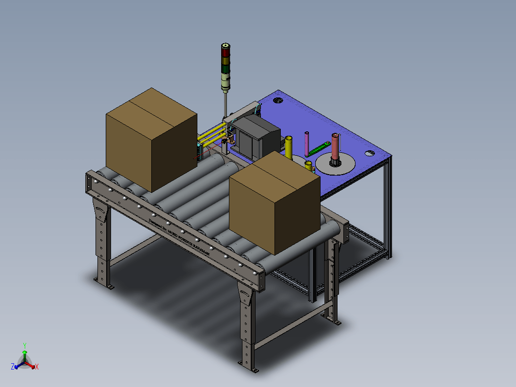 Labeling System with conveyor带输送机的标签系统