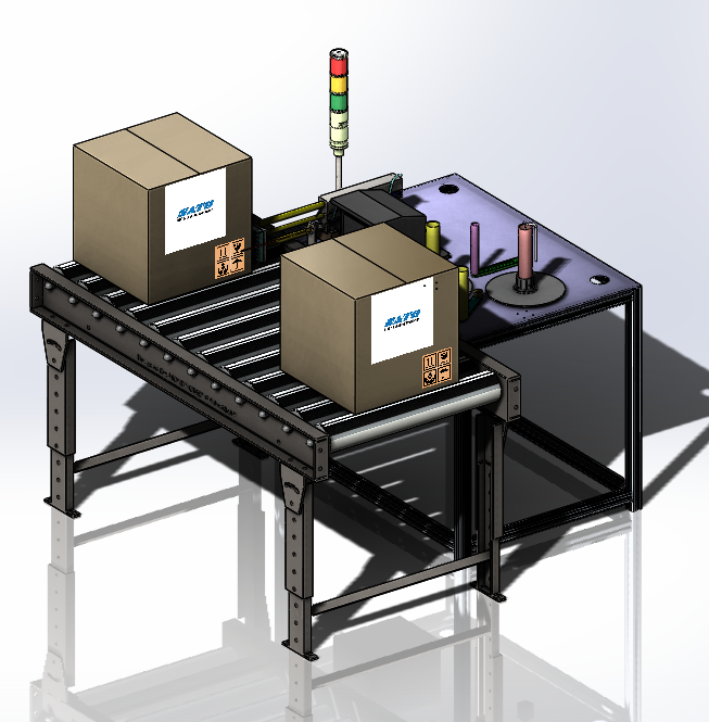 Labeling System with conveyor带输送机的标签系统