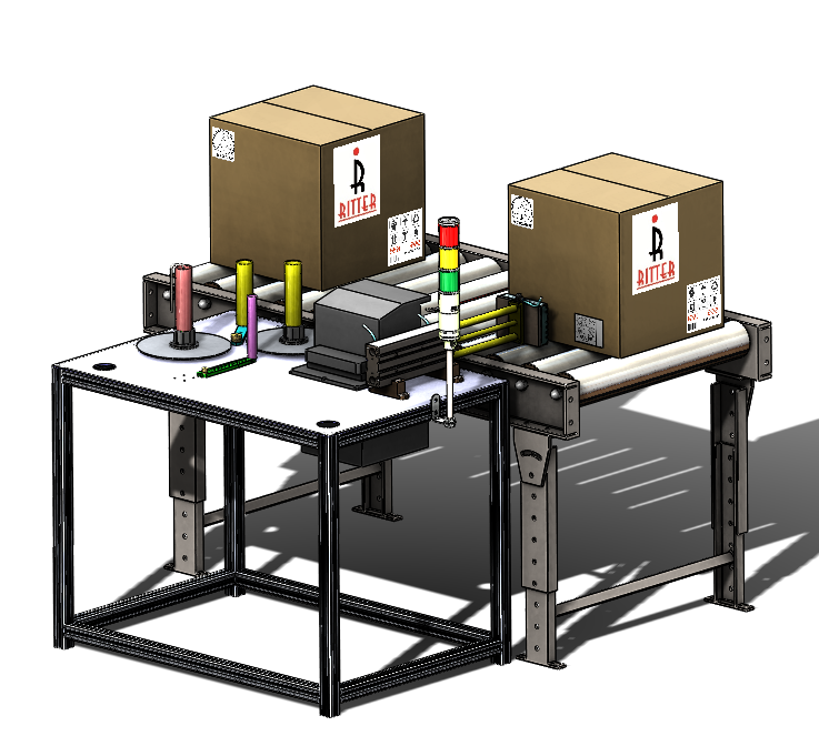 Labeling System with conveyor带输送机的标签系统