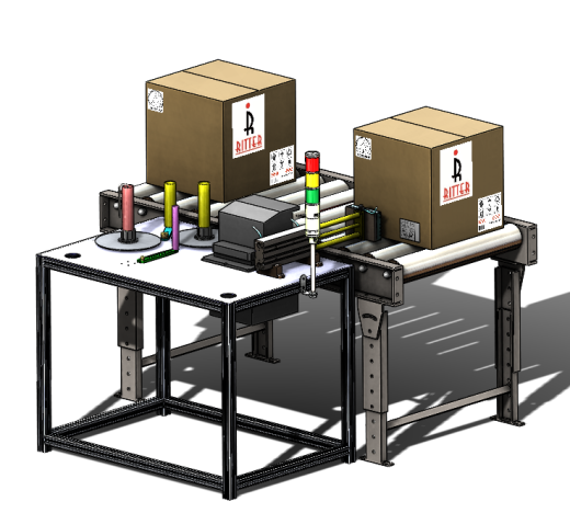 Labeling System with conveyor带输送机的标签系统缩略图
