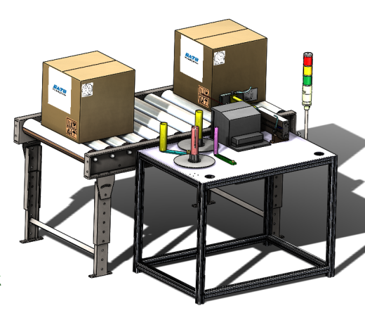 Labeling System with conveyor带输送机的标签系统缩略图