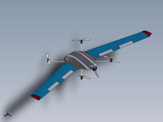 RC VTOL Delta wing三角翼垂直起降飞机缩略图