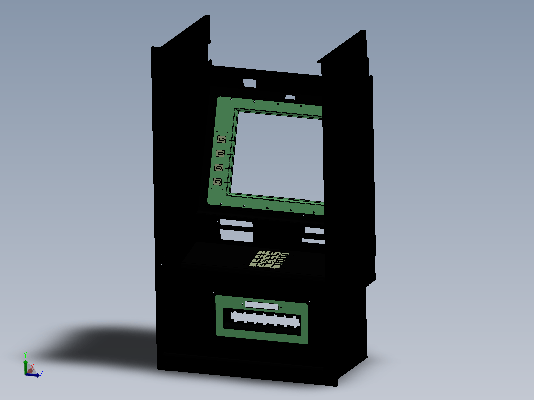 ATM钣金面板组件