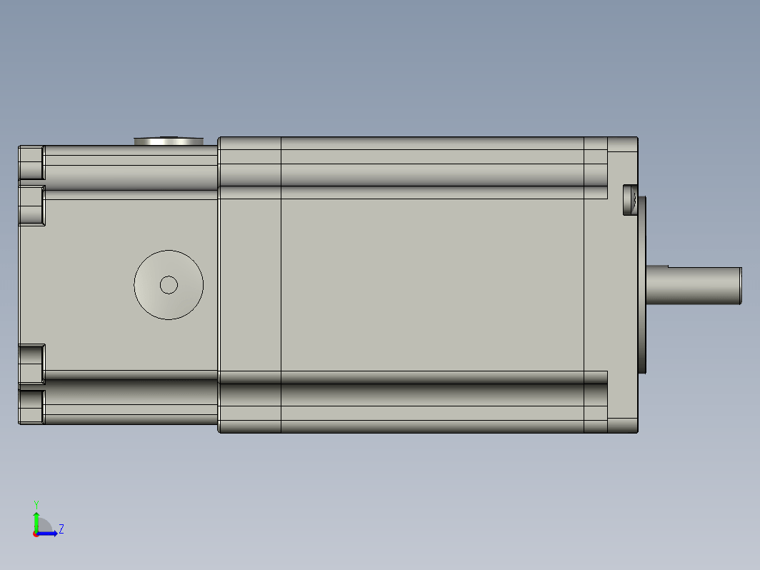 YK60HB86-05A-SC  60mm两相步进刹车电机（3D）