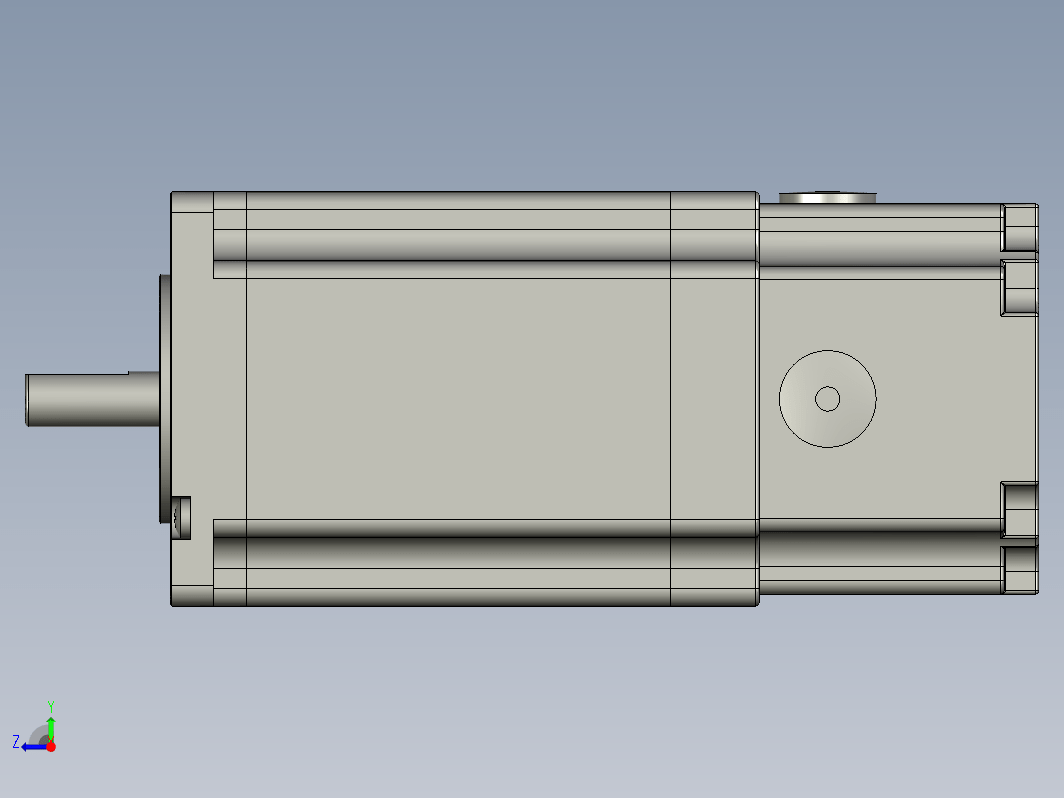 YK60HB86-05A-SC  60mm两相步进刹车电机（3D）