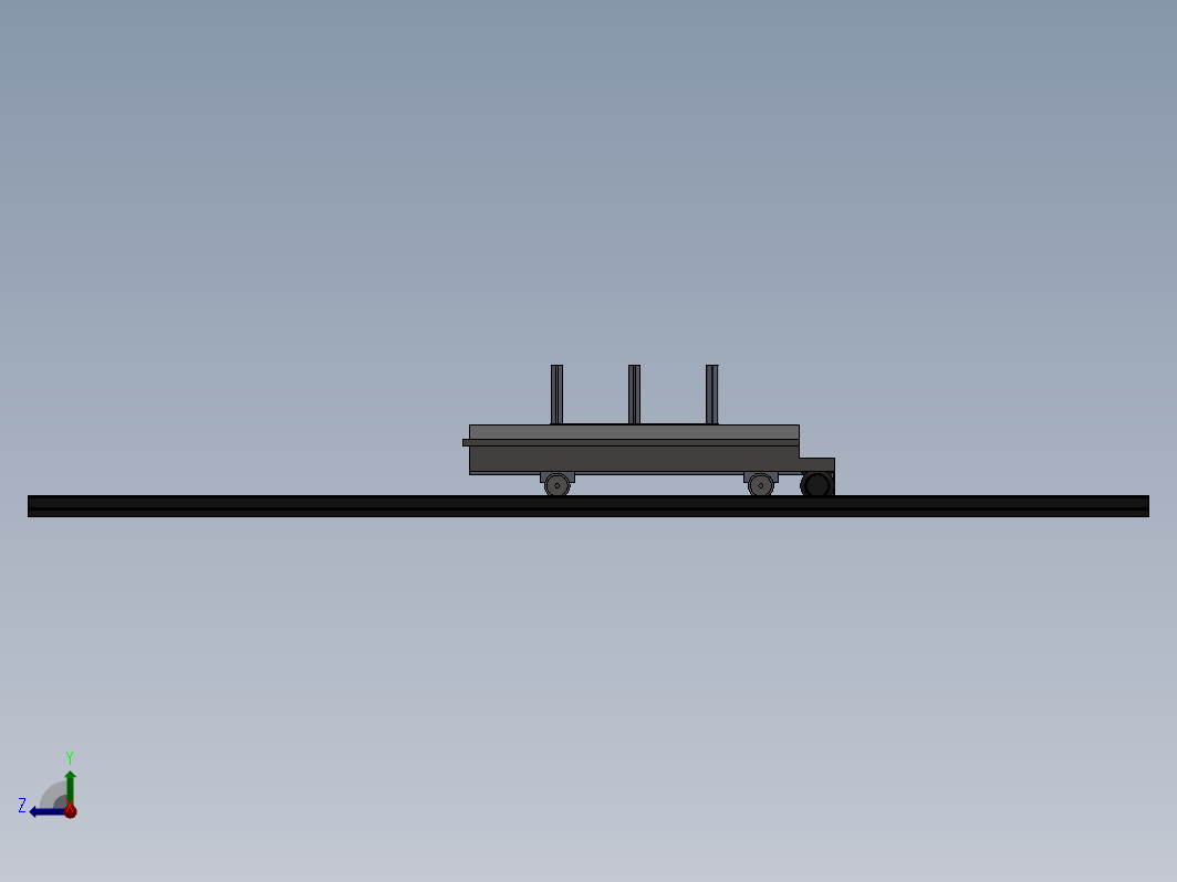 轨道运输平板车设计模型