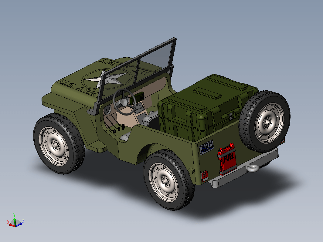 Military Jeep玩具吉普车