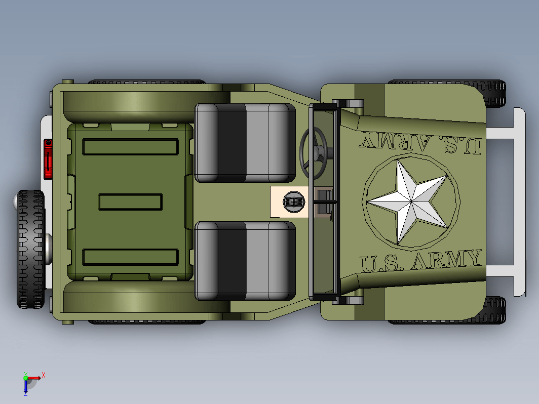 Military Jeep玩具吉普车