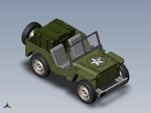 Military Jeep玩具吉普车缩略图
