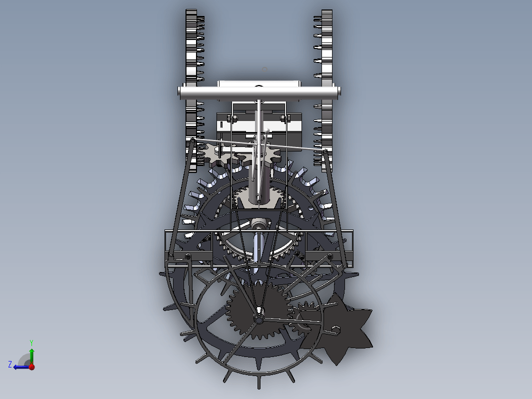 人力割麦机的设计三维SW2012带参+CAD+说明书