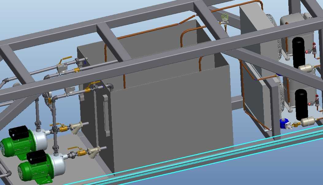 875钢结构用冷水机PROE设计