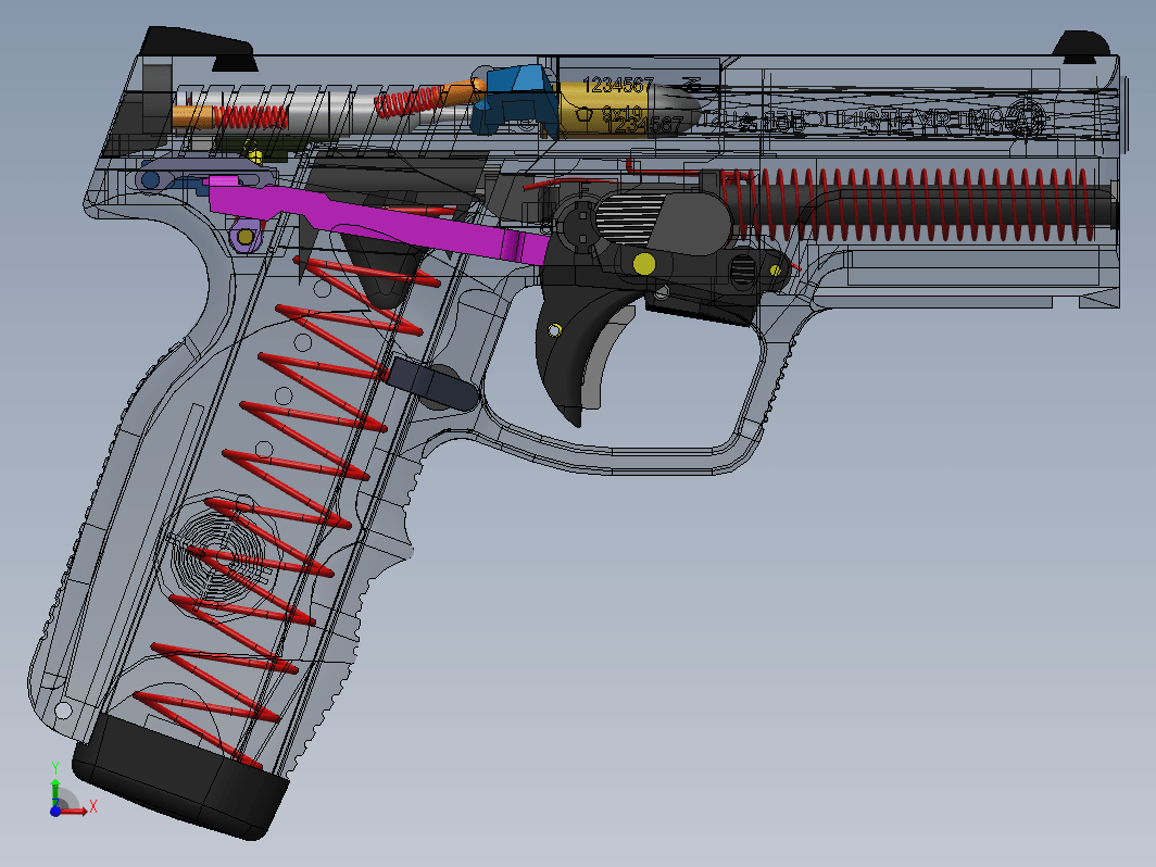 【1050】M9A1手枪（SW设计