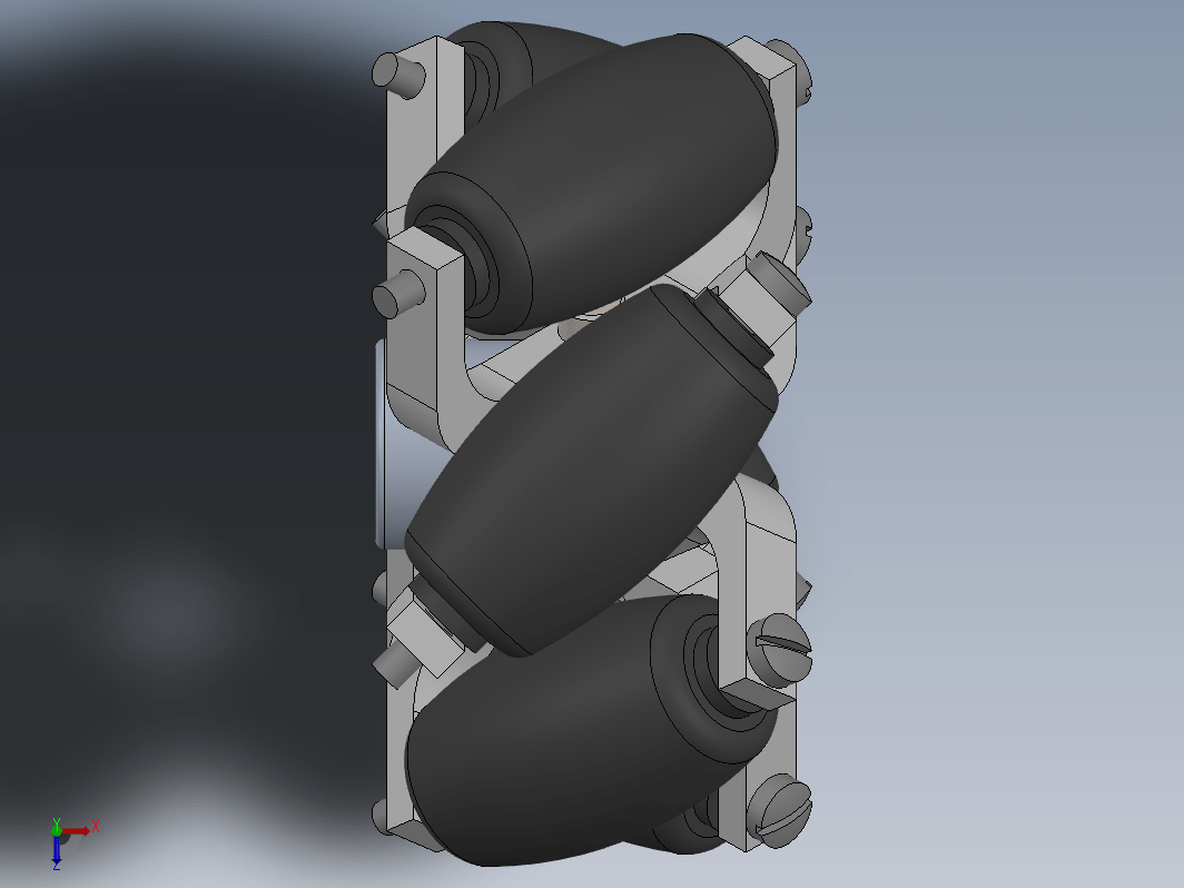 90mm6瓣麦克纳姆轮结构