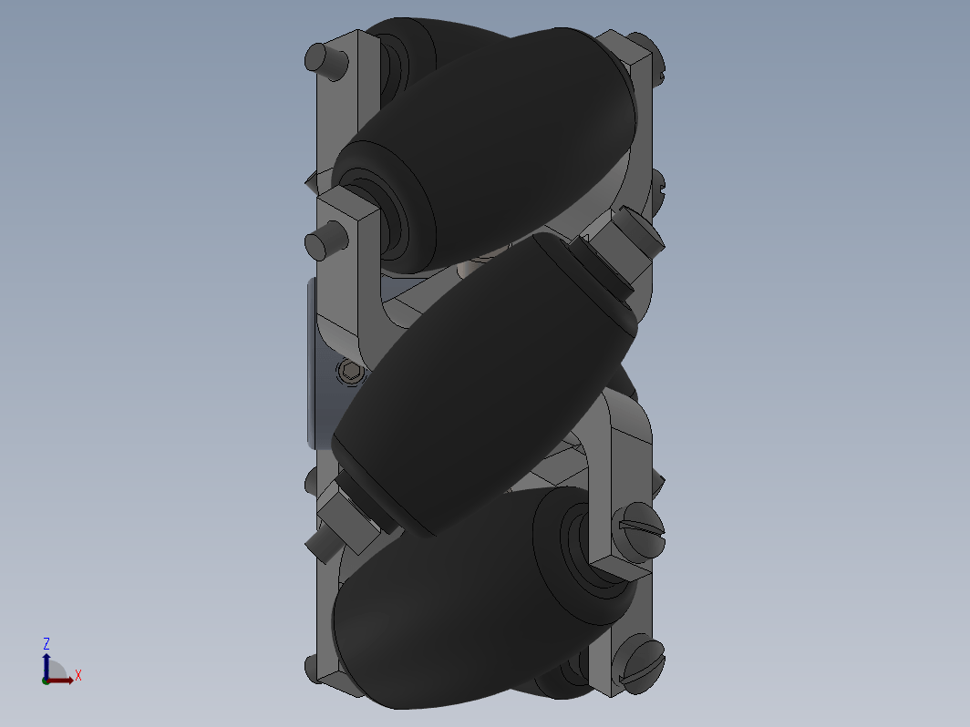 90mm6瓣麦克纳姆轮结构