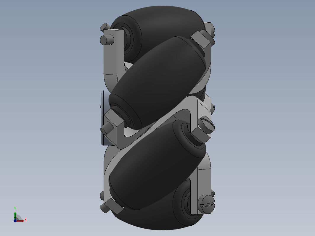 90mm6瓣麦克纳姆轮结构