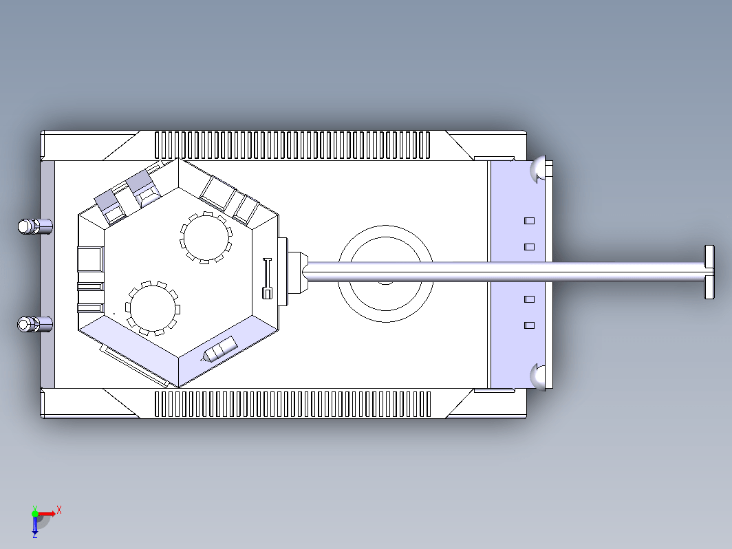 简易AMX-ELC轻型坦克模型