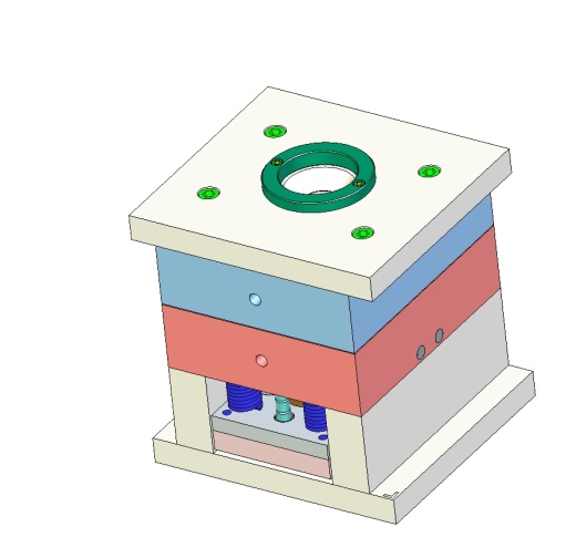 套管滚轮注塑模具设计图纸-一模四腔三维Step+CAD+说明书