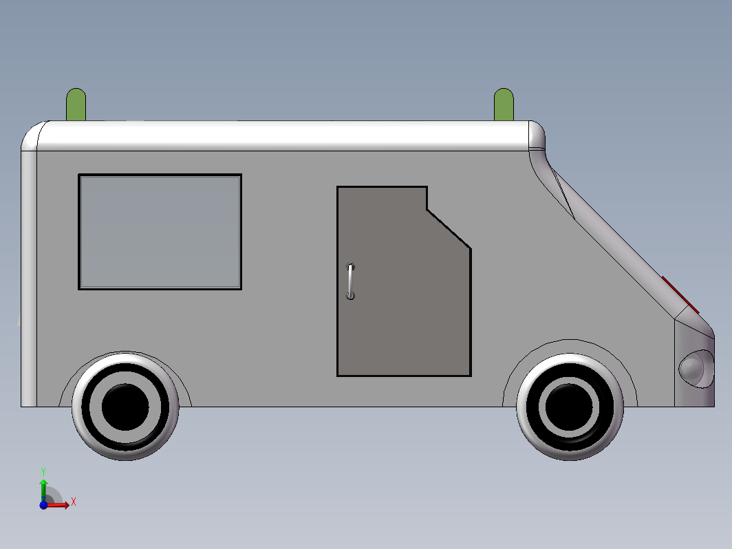 救护车模型图三维三维SW2016无参