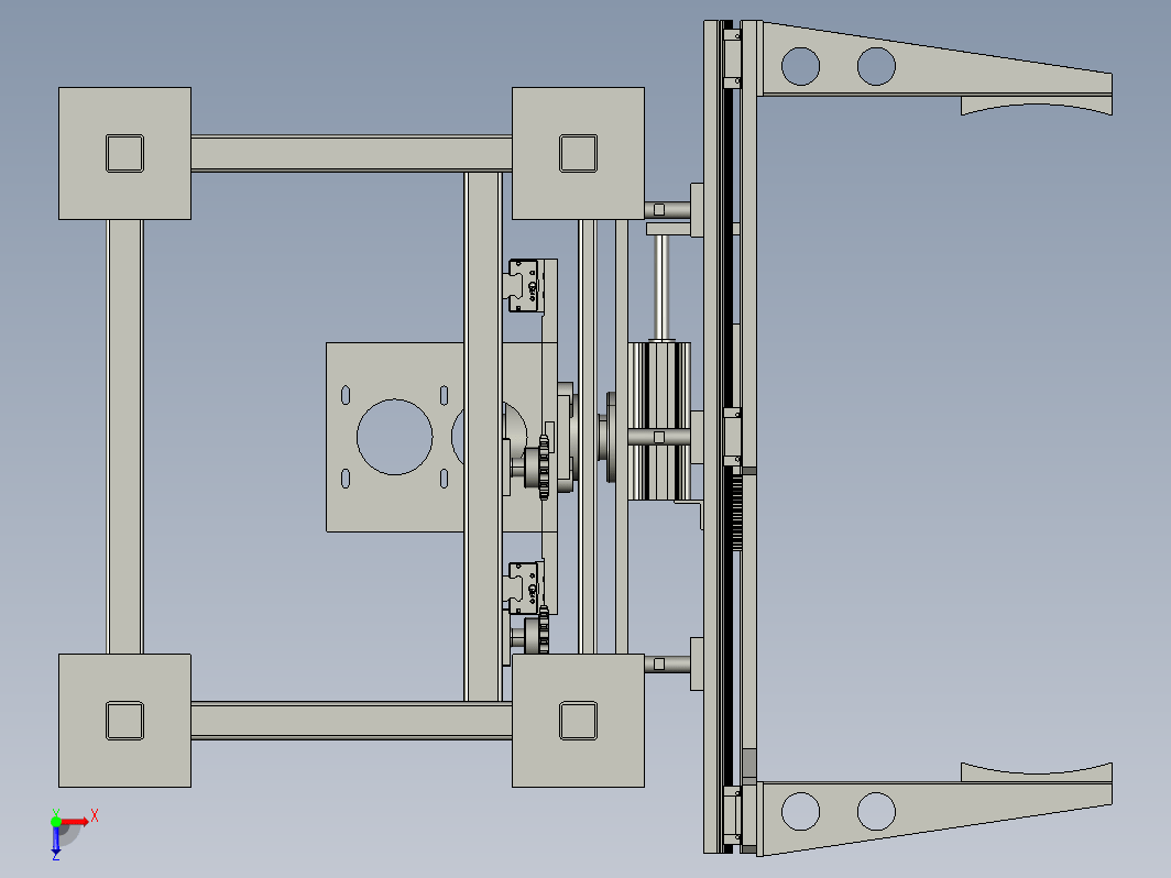 夹抱翻转移载机3D