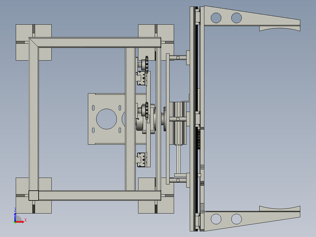 夹抱翻转移载机3D