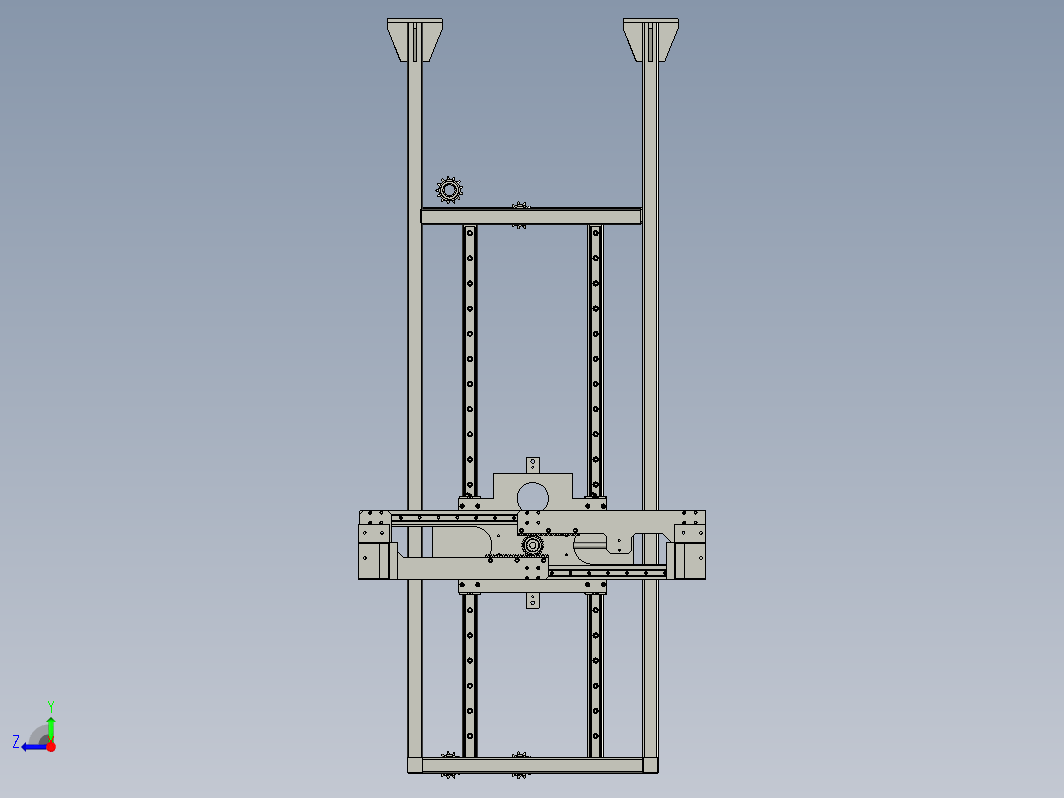 夹抱翻转移载机3D