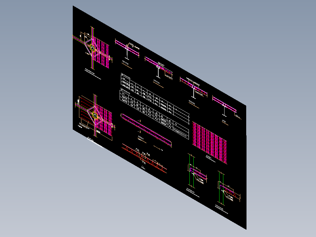 组合楼板及钢筋桁架楼承板大样cad图纸建筑cad图纸