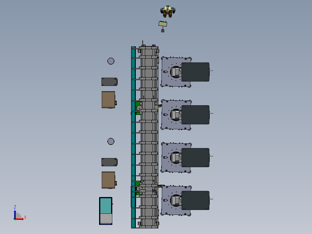 双移动焊接机械手工作站模拟