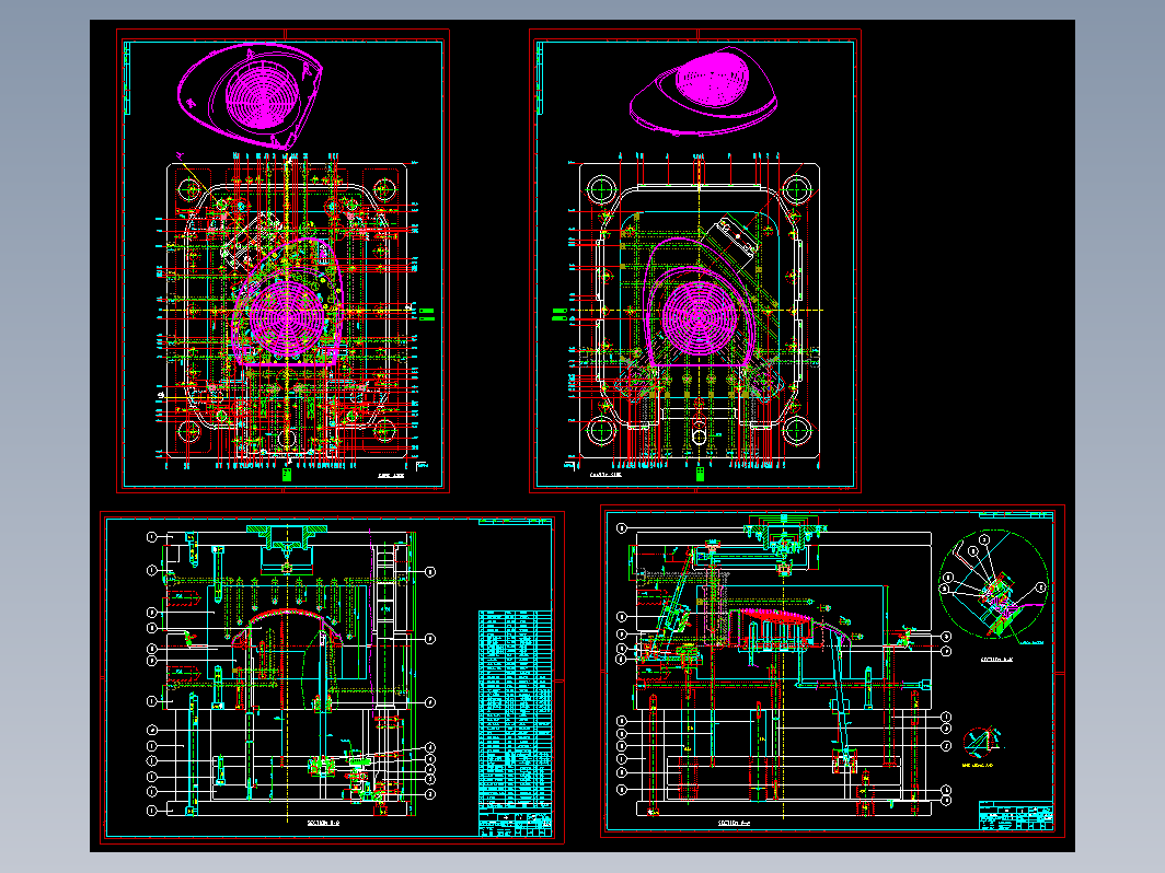 模具结构图—012-2两次顶出热嘴