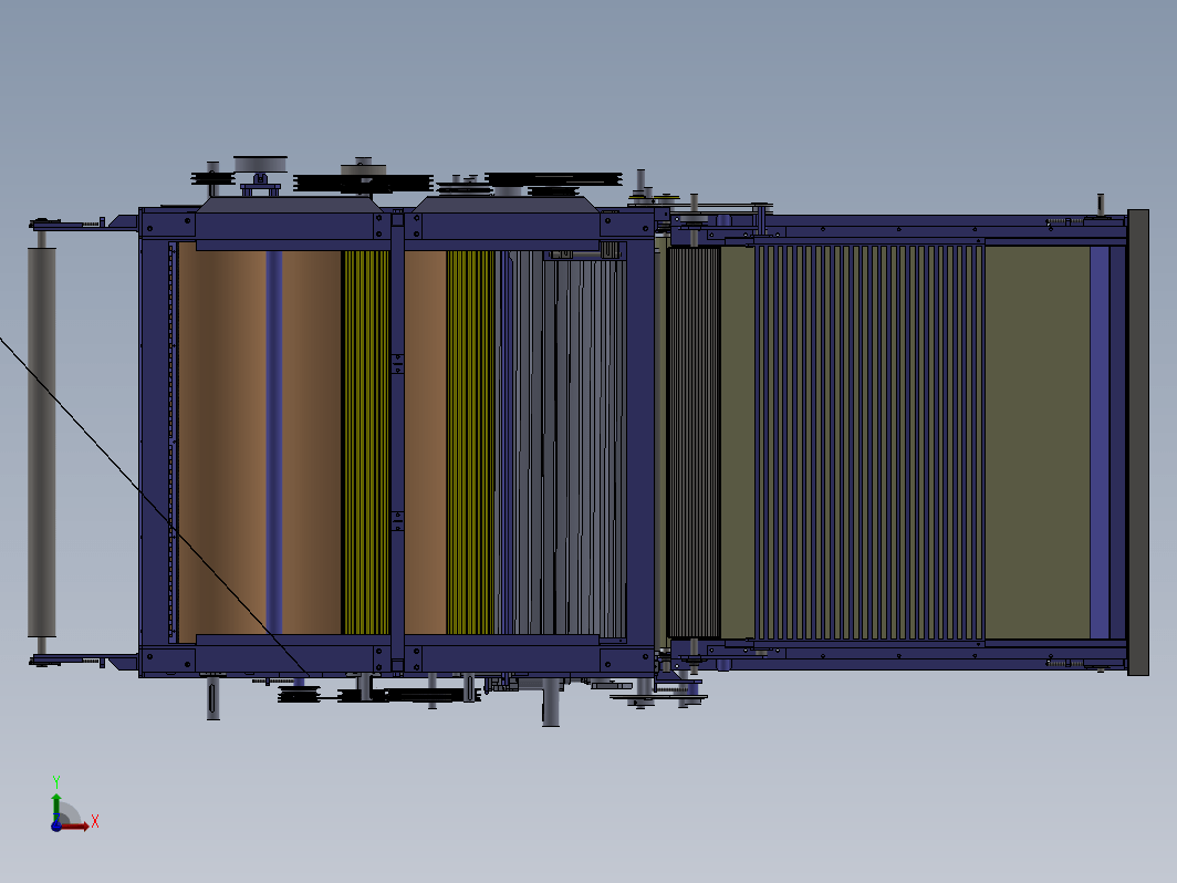 原毛去毛刺机3D图附工程图