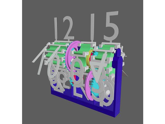 翻板时钟 Erecting Flap Clock