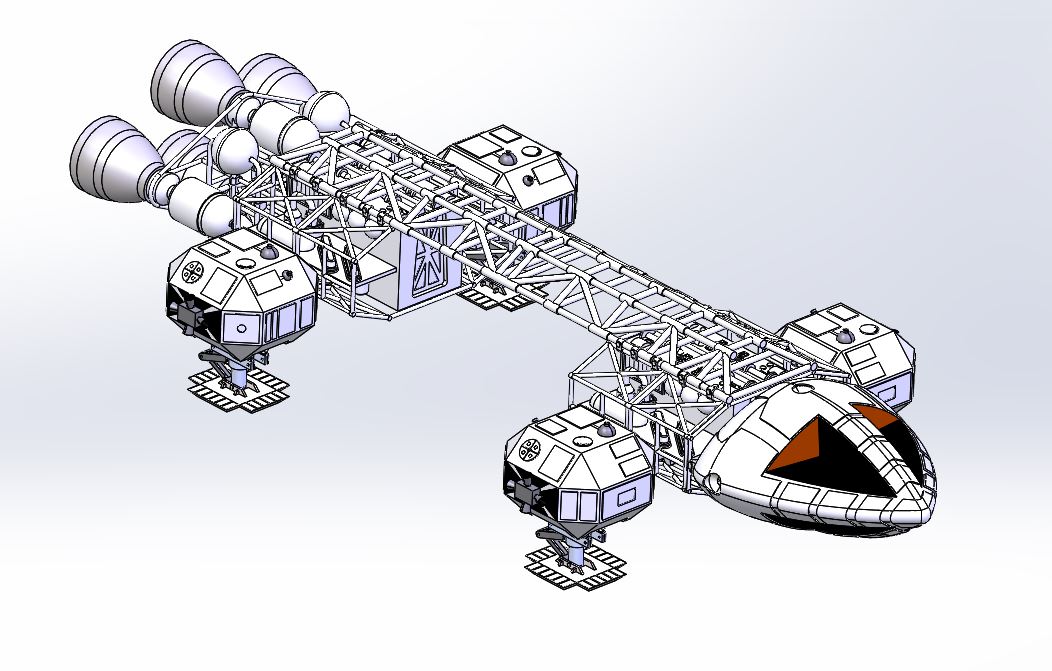 Space 1999 Eagle科幻宇宙飞船