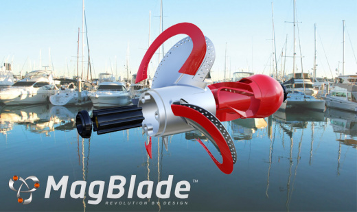 喷水推进器螺旋桨叶片Magblade三维建模图纸 STP格式缩略图
