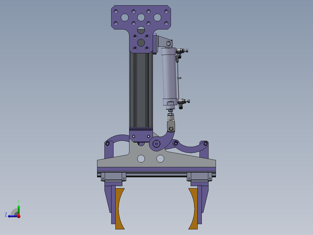 连杆平行夹爪三维SW2018带参