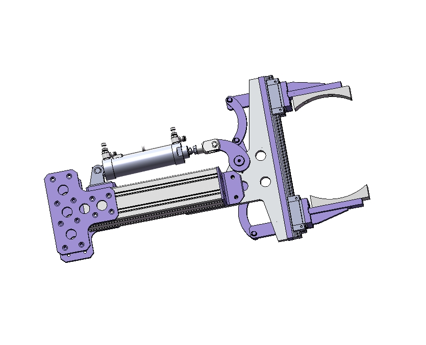 连杆平行夹爪三维SW2018带参