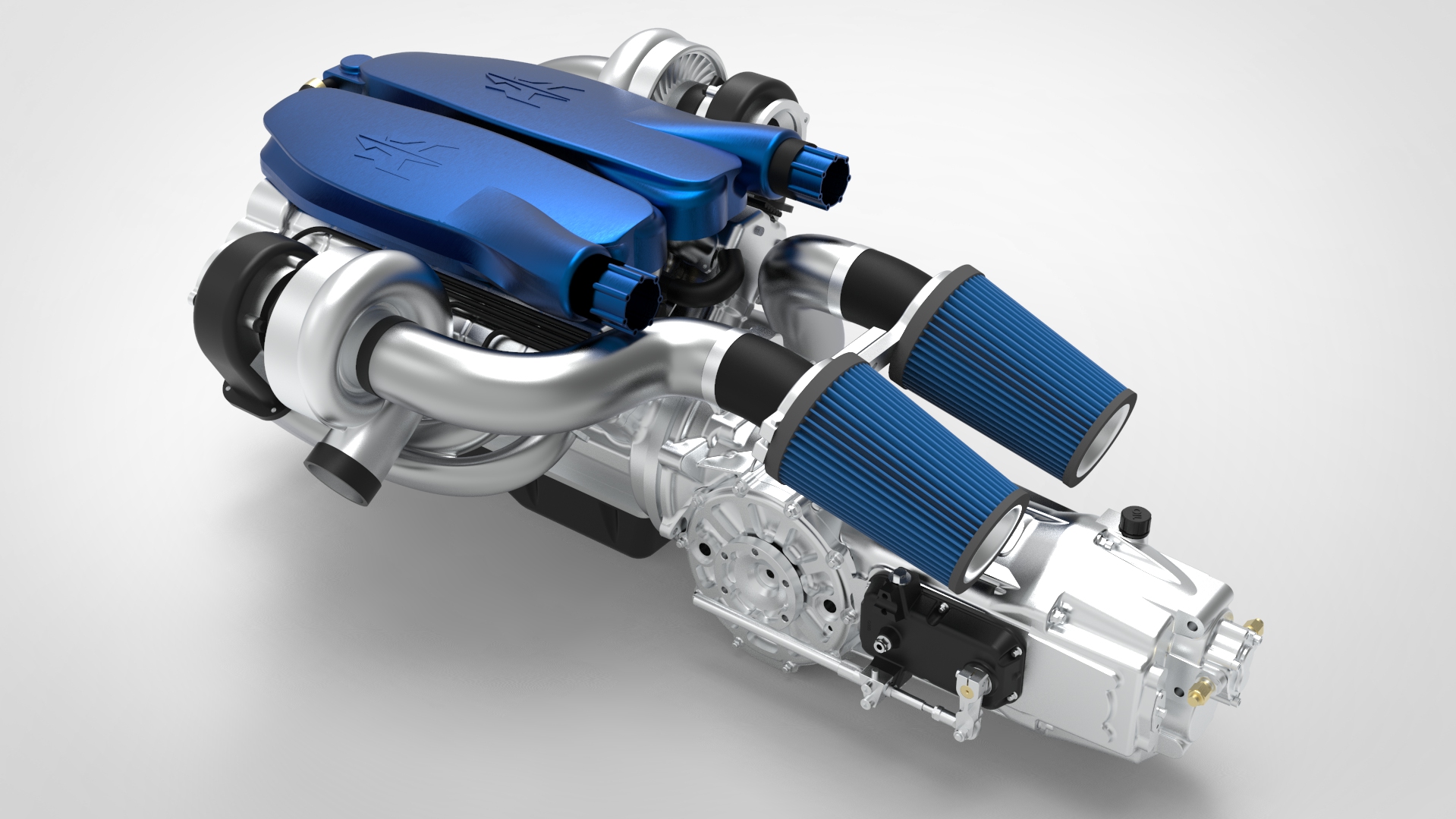 DOHC双涡轮V12缸发动机