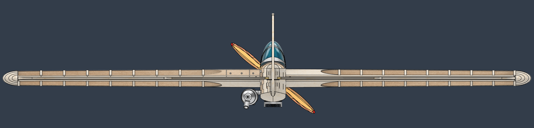 KA-10航模飞机结构