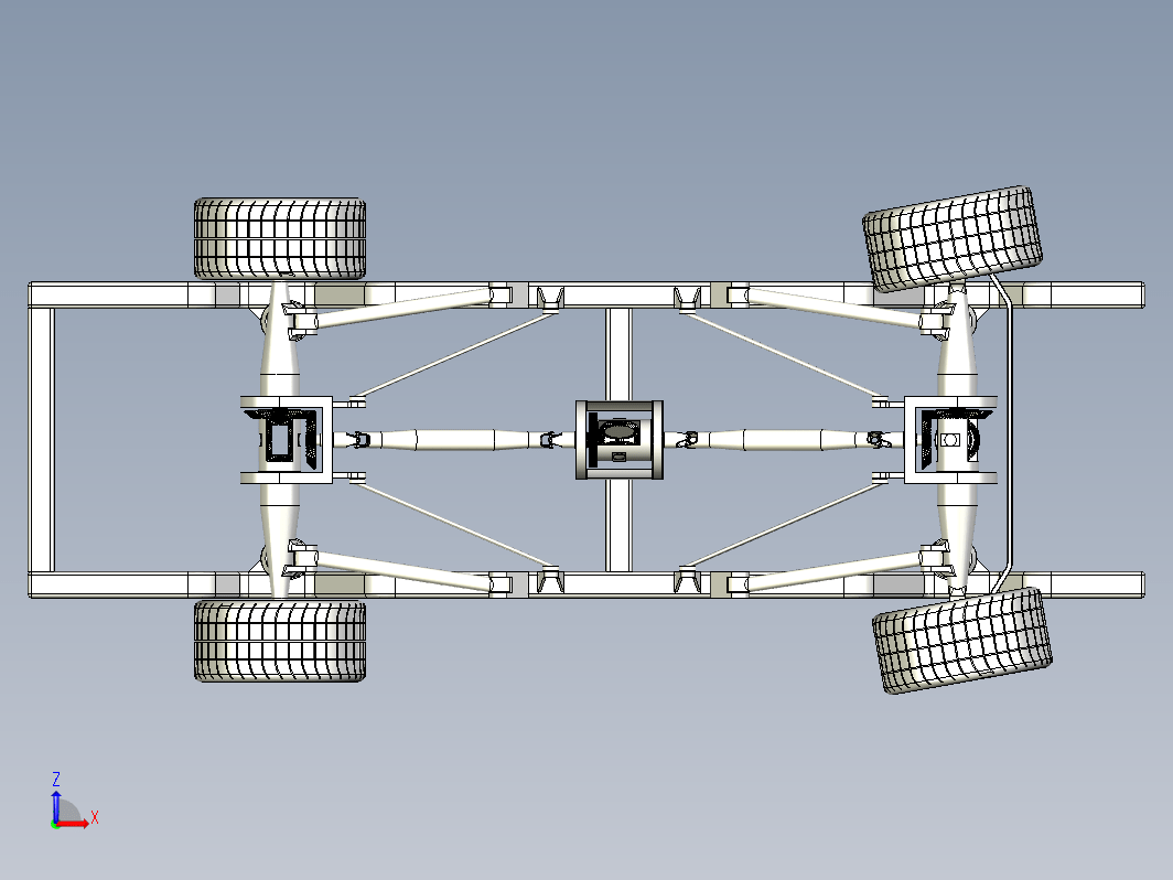 简易4x4汽车底盘