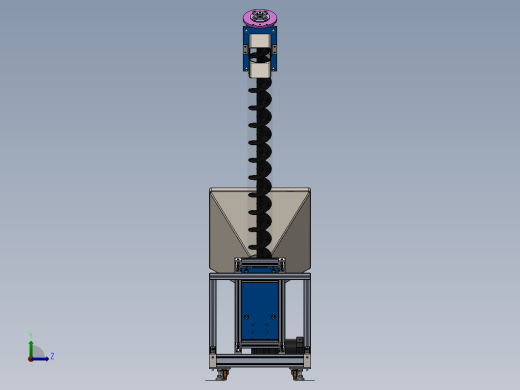 螺旋输送机概念设计3D图纸+Solidworks设计+附STP缩略图
