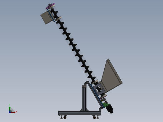螺旋输送机概念设计3D图纸+Solidworks设计+附STP缩略图