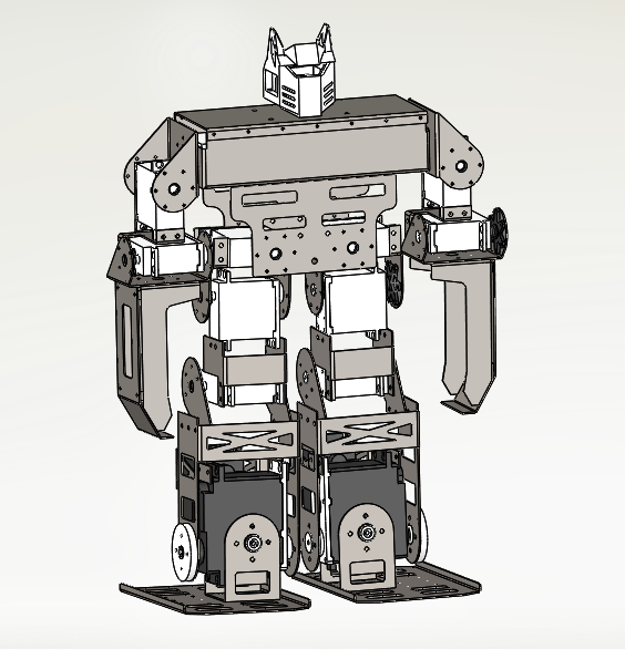 机器人框架结构 17dof toys robot