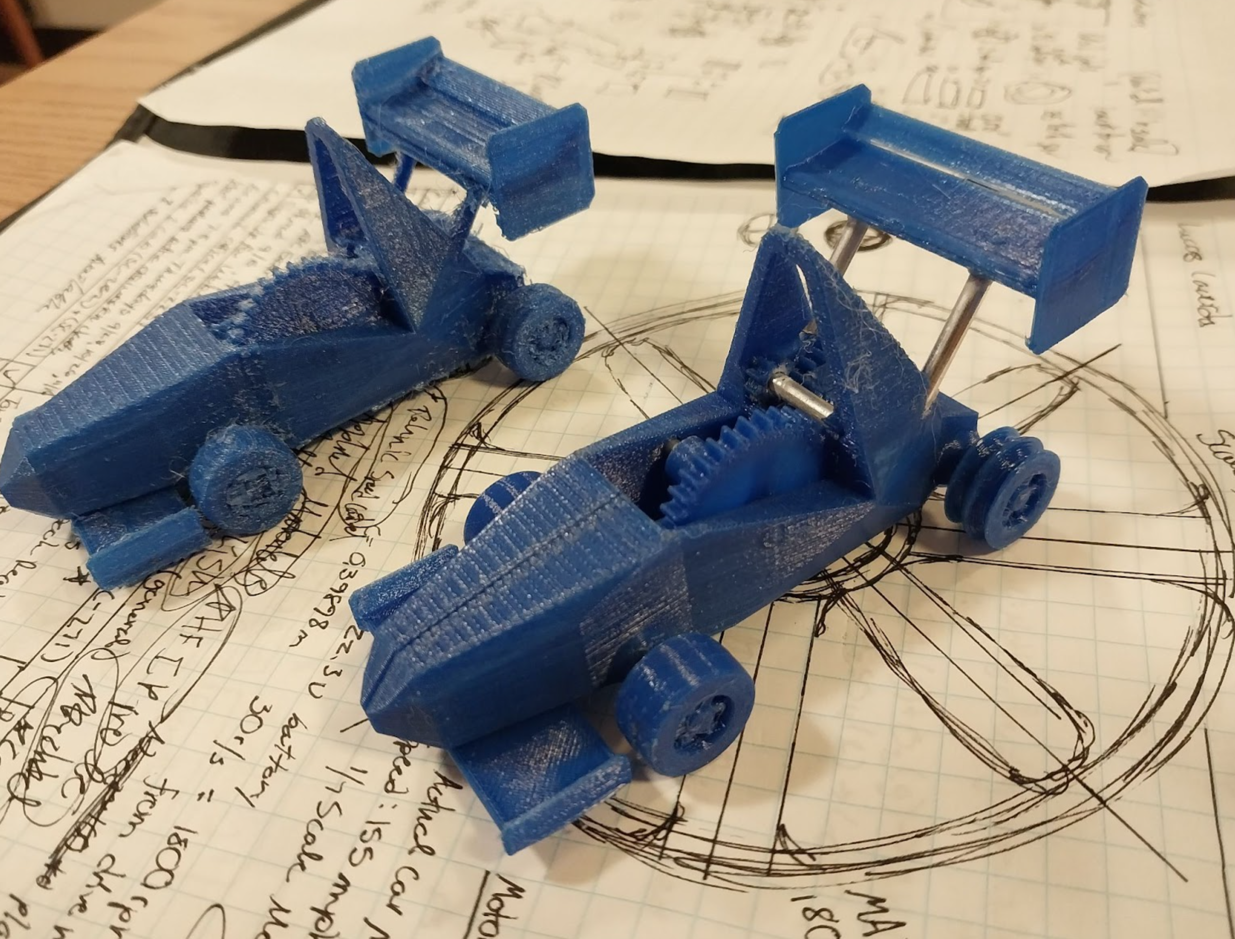 3d打印上端FSAE式玩具车
