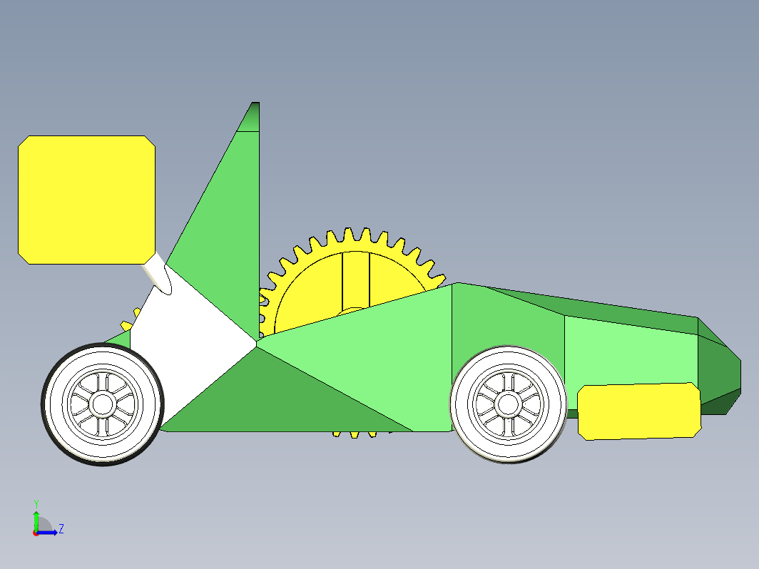 3d打印上端FSAE式玩具车