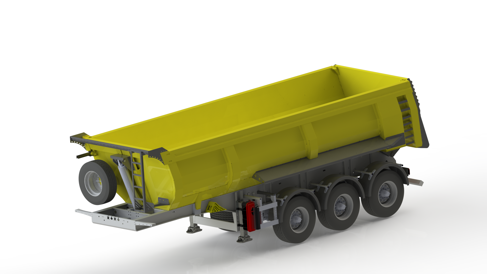 24M³ 3轴管式自卸拖车