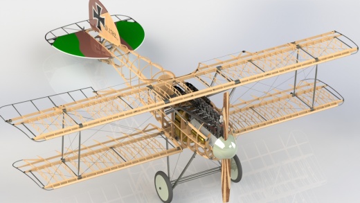 双翼固定翼航模 Albatros diii缩略图