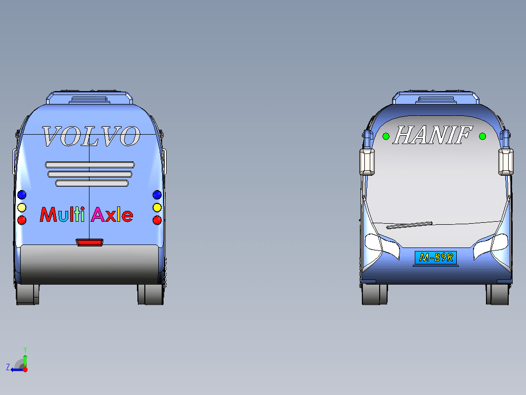 沃尔沃三维模型