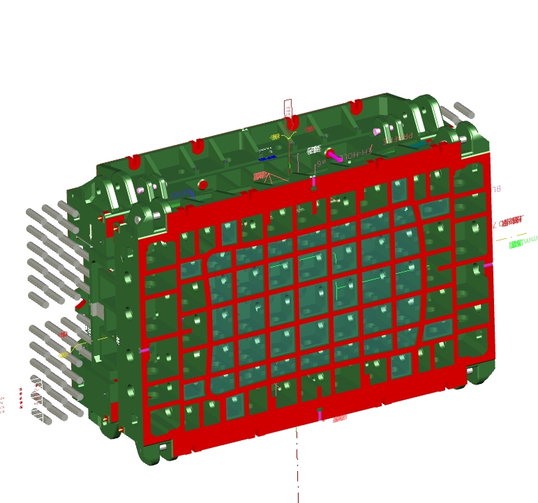 顶盖拉延模具三维UG 